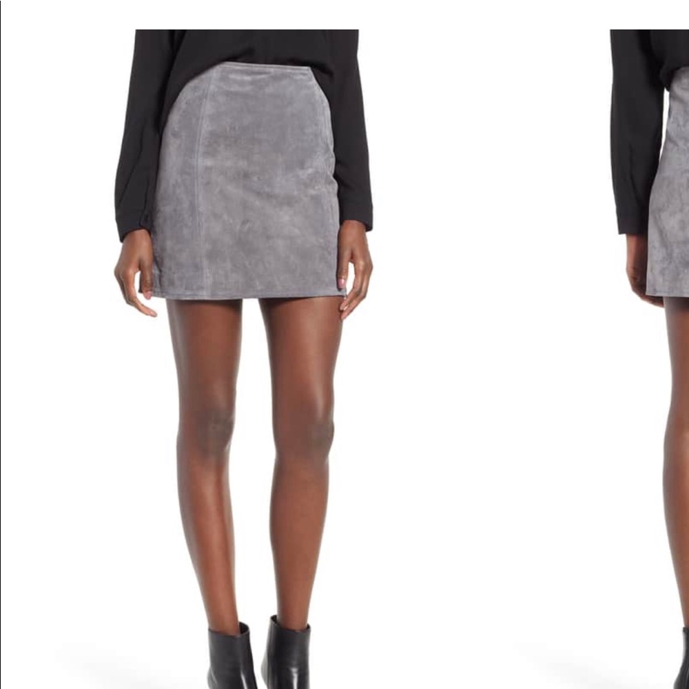BLANK NYC Suede Skirt